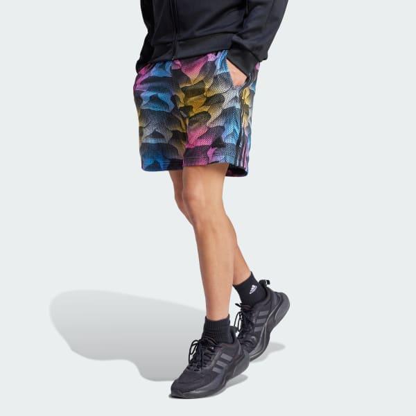 Tiro Allover Print Mesh Shorts Product Image