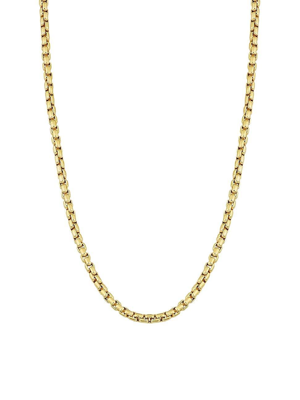 Womens 14K Yellow Gold Round Bodega Necklace Product Image