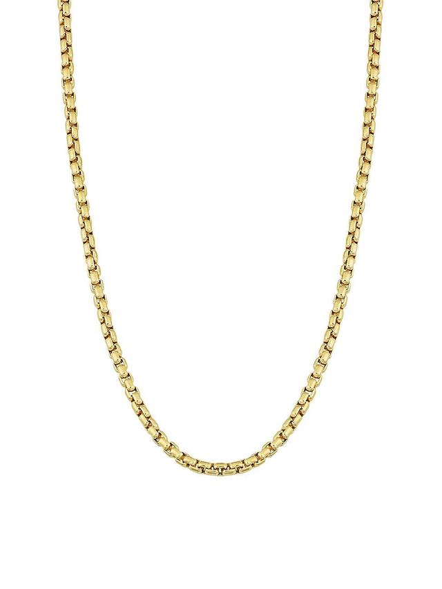 Womens 14K Yellow Gold Round Bodega Necklace Product Image