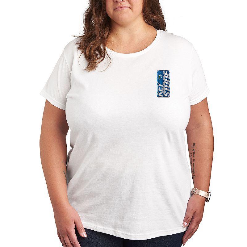 Plus Keystone Light Can Graphic Tee, Womens Product Image