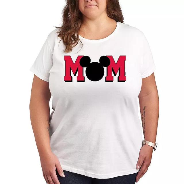 Disneys Mickey Mouse Plus Mom Graphic Tee, Womens Product Image