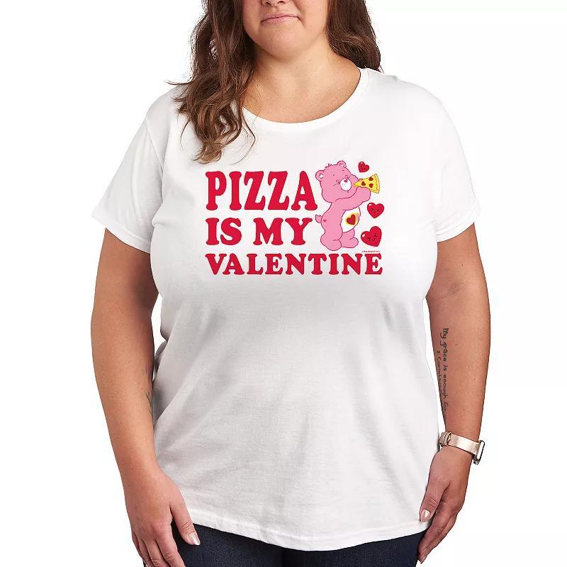 Plus Care Bears Pizza Is My Valentine Graphic Tee, Womens product image