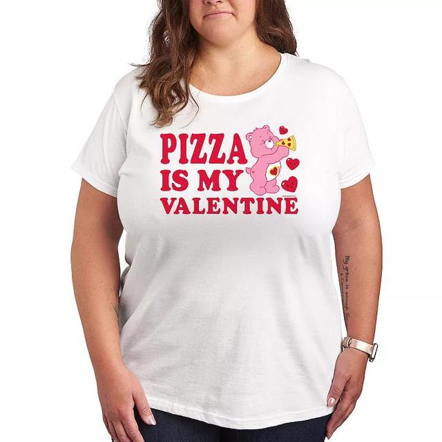 Plus Care Bears Pizza Is My Valentine Graphic Tee, Womens Product Image