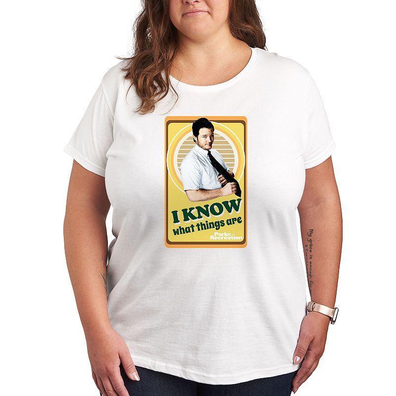 Plus Parks and Recreation I Know Graphic Tee, Womens product image