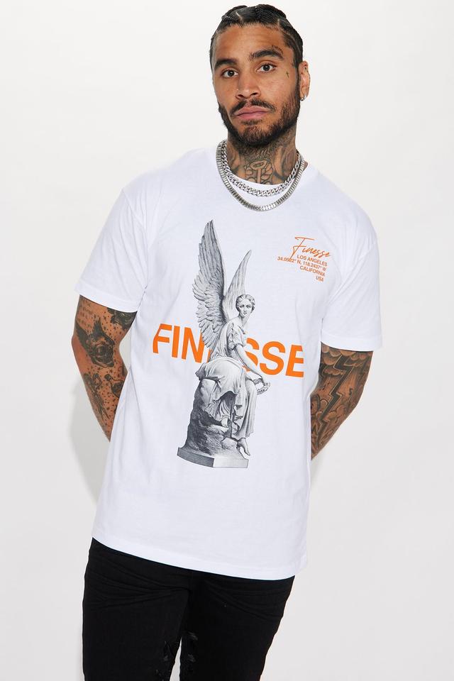 Finesse Statue Short Sleeve Tee - White Product Image