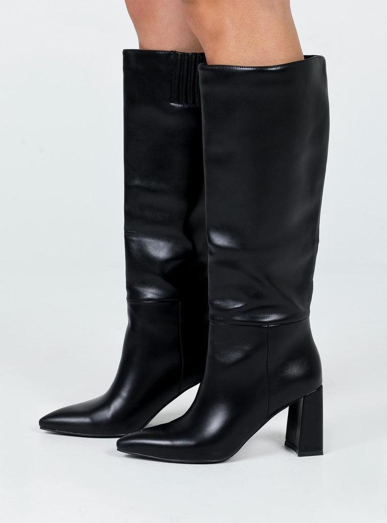 Vesper Knee High Boots Black product image