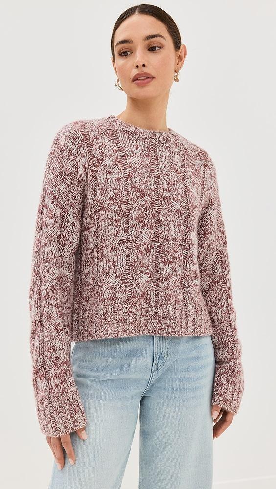 Sablyn Tristan M Marled Cashmere Crew Neck Pullover | Shopbop Product Image