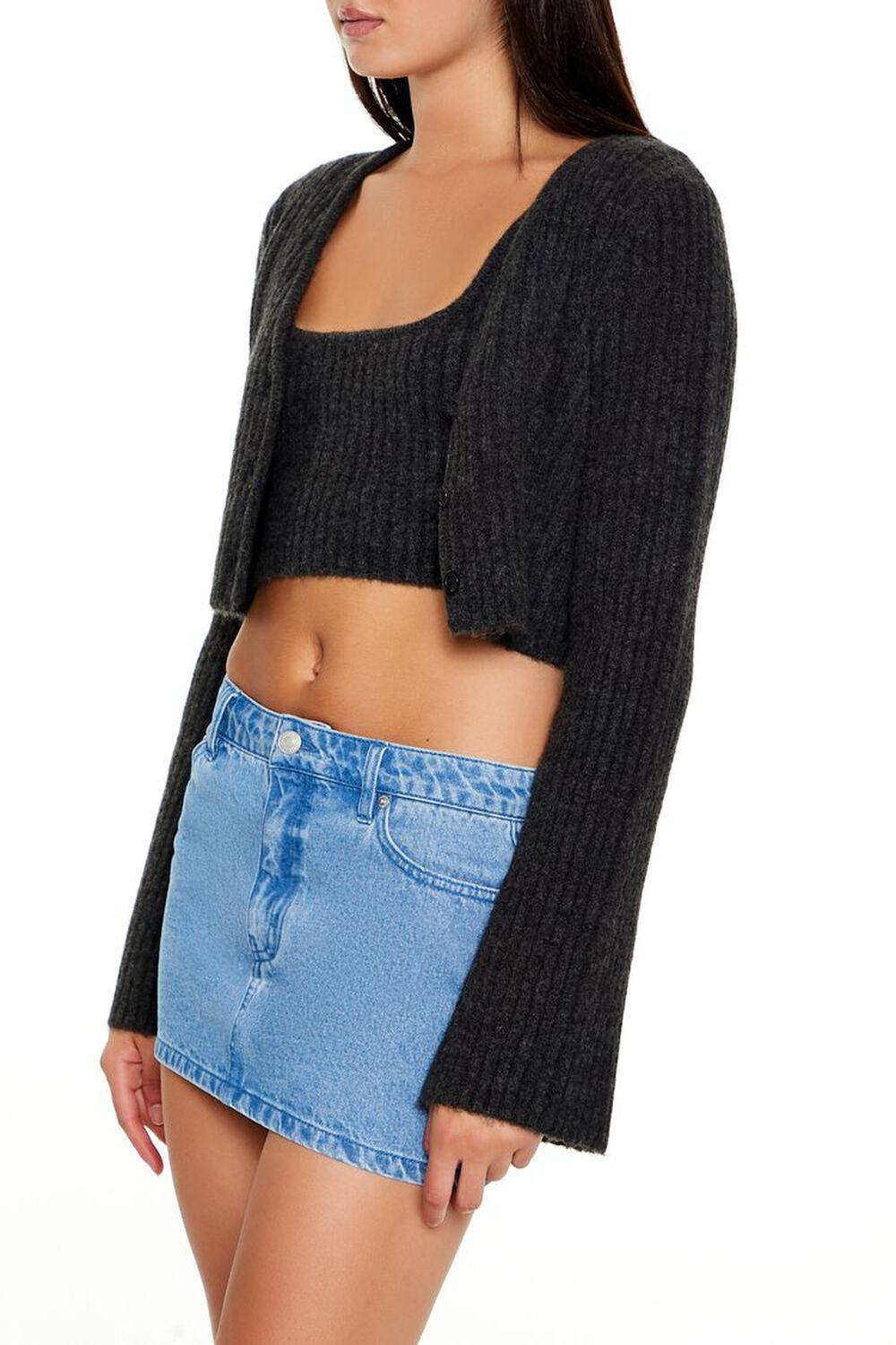 Chenille Sweater Crop Top & Cardigan Sweater | Forever 21 Product Image