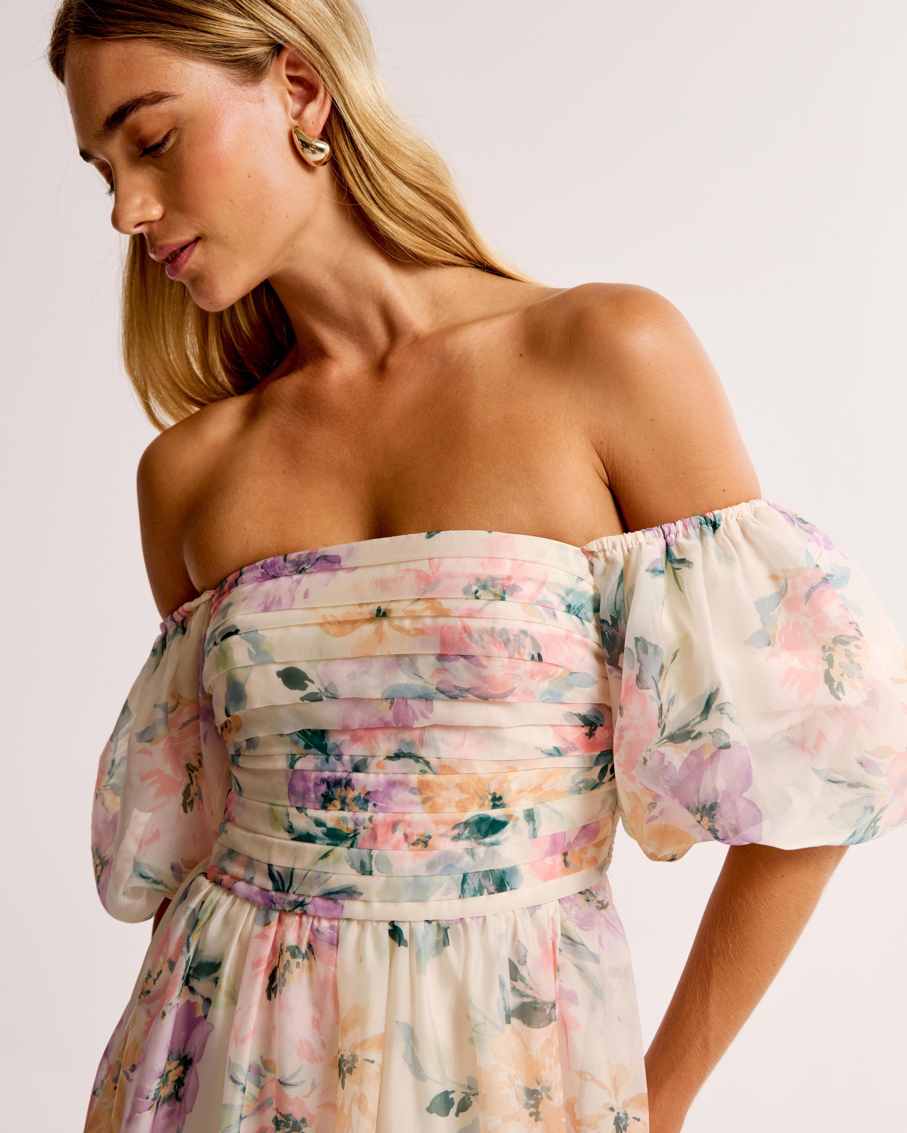 Emerson Off-The-Shoulder Drama Maxi Dress Product Image