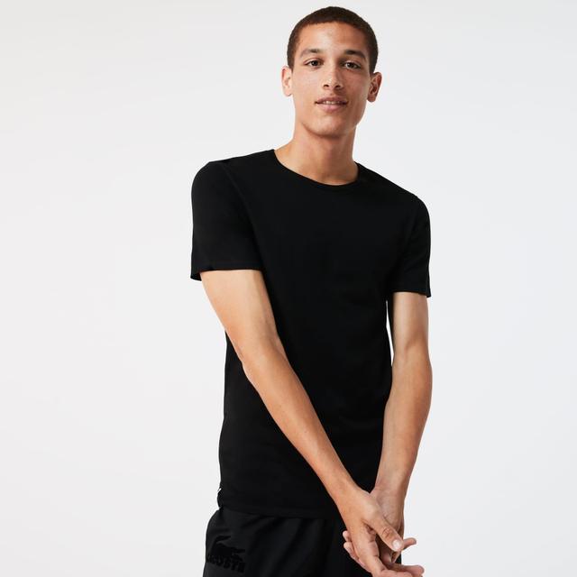 Men's Crew Neck Cotton Loungewear T-Shirt 3-Pack Product Image