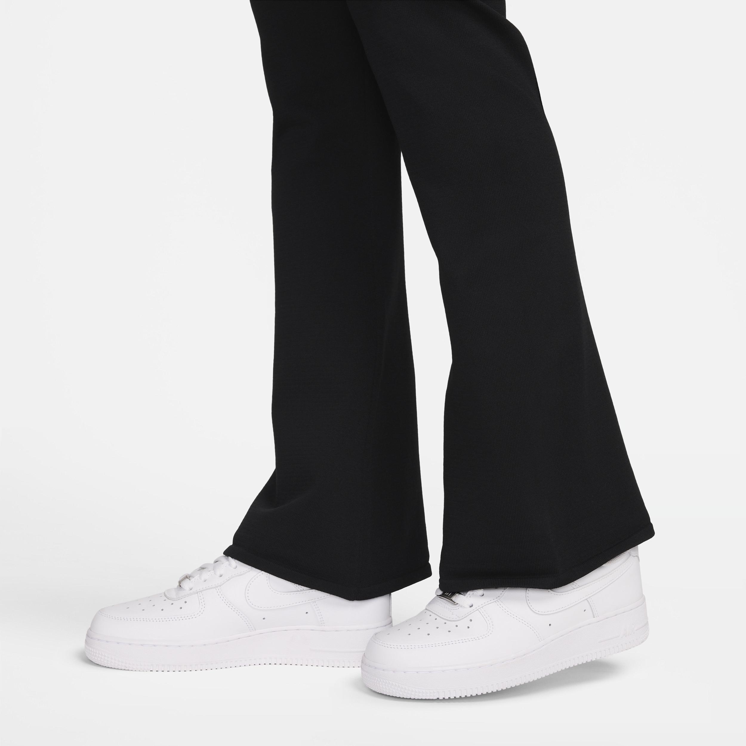 Womens Nike Sportswear Chill Knit Tight High-Waisted Sweater Flared Pants Product Image