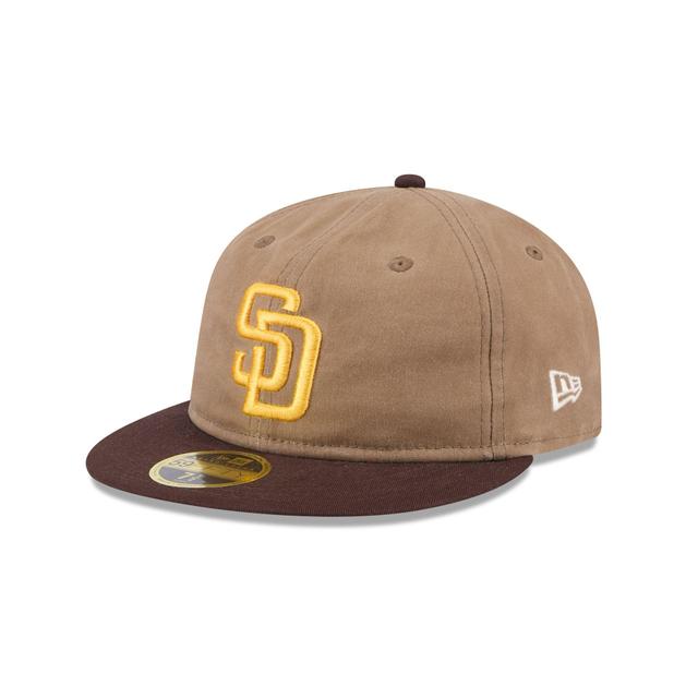 San Diego Padres Wax Canvas Retro Crown 59FIFTY Fitted Hat Male Product Image