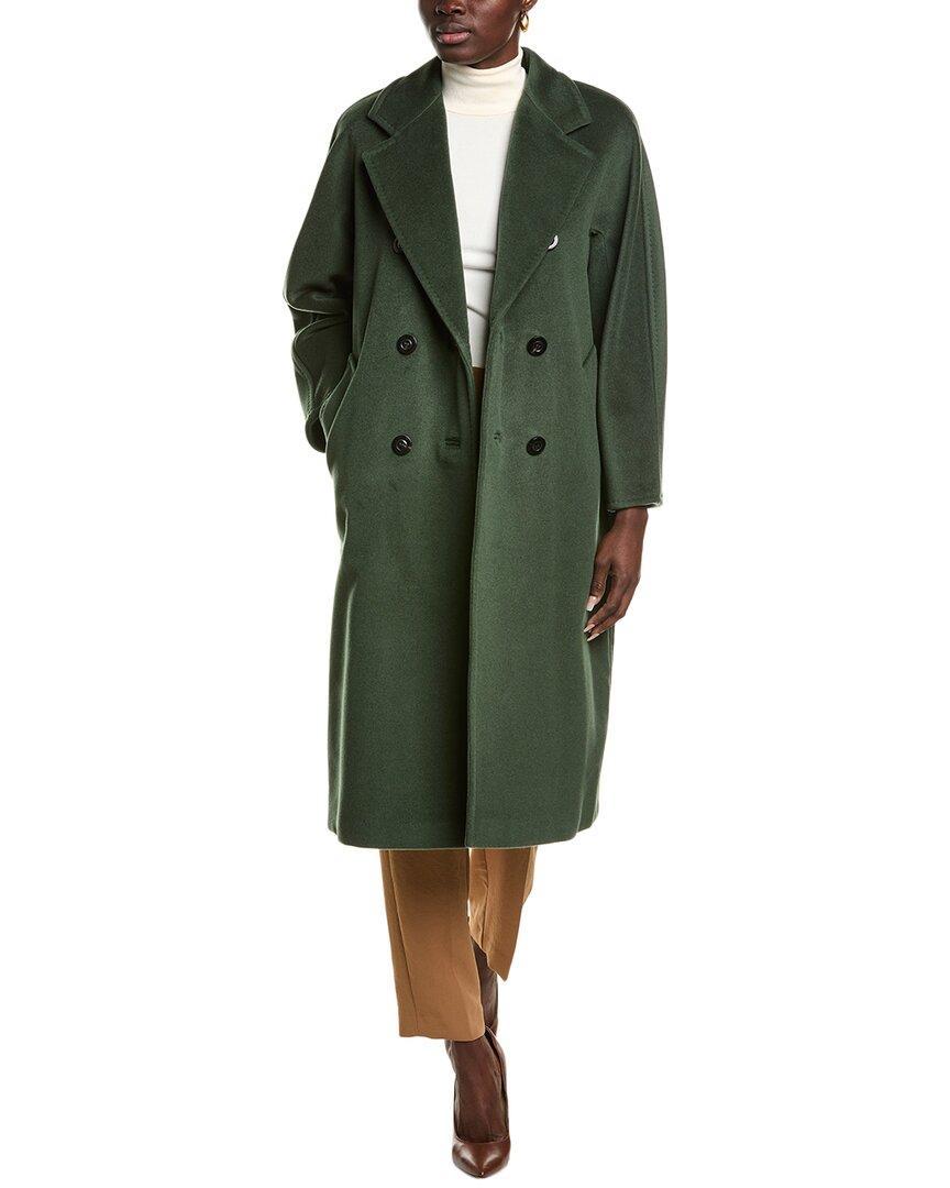 Madame Wool & Cashmere-blend Coat In Green Product Image