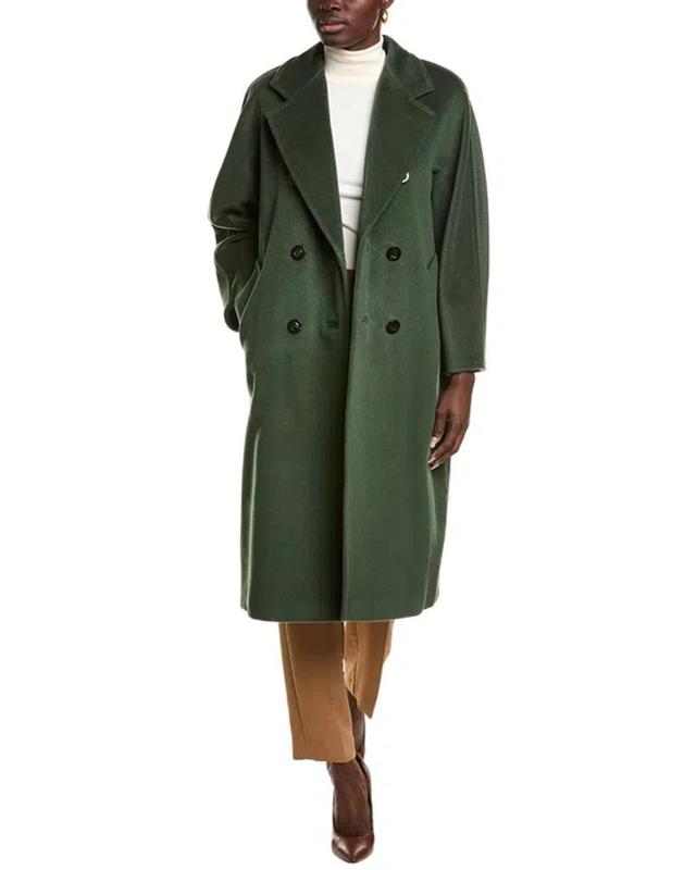 Madame Wool & Cashmere-blend Coat In Green Product Image