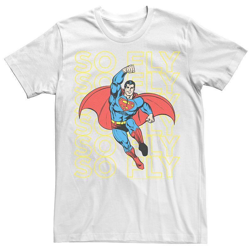 Mens DC Comics Superman So Fly Text Stack Tee Product Image