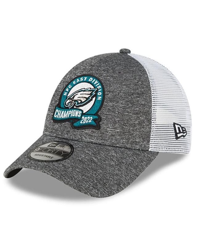 Mens New Era Heather Gray Philadelphia Eagles 2022 Nfc East Division Champions Locker Room 9FORTY Adjustable Hat Product Image