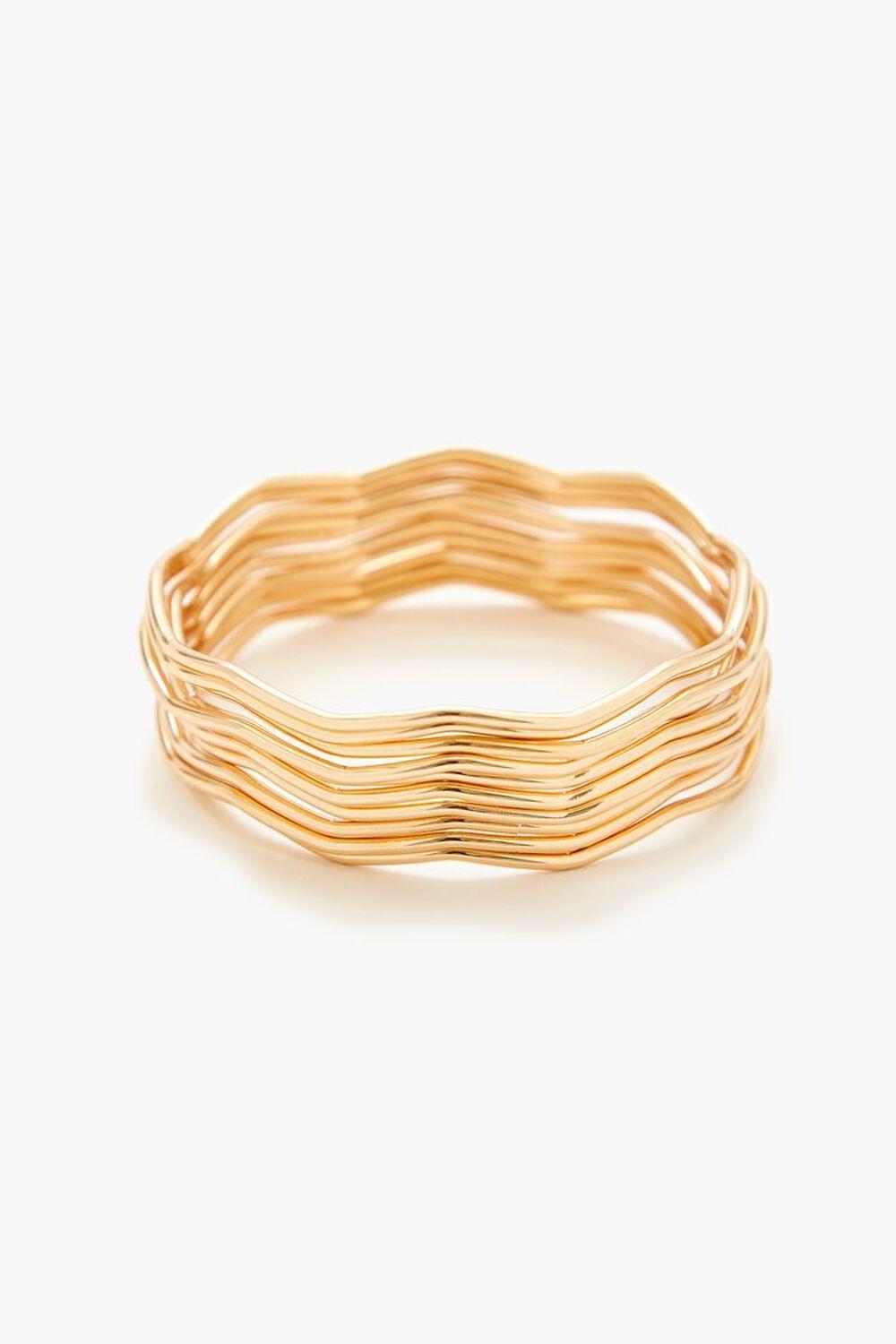 Wavy Bangle Bracelet Set | Forever 21 Product Image