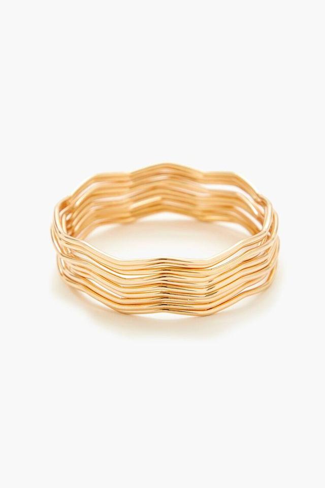 Wavy Bangle Bracelet Set | Forever 21 Product Image