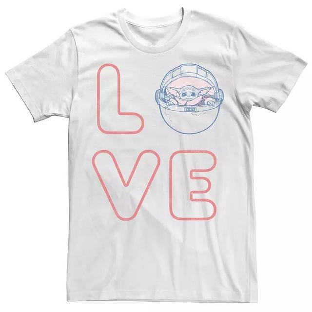 Big & Tall Star Wars: The Mandalorian The Child Valentines Day Love Box Up Tee, Mens Product Image