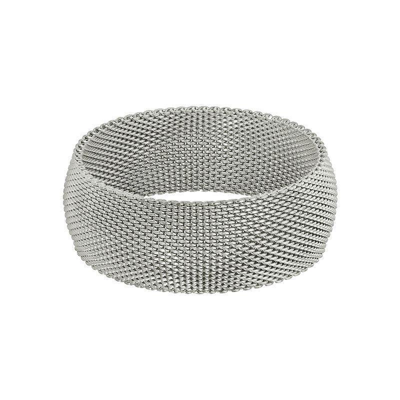 1928 Silver Tone Wide Band Bracelet, Womens Product Image