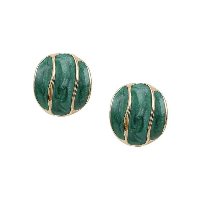 Sohi Womens Enamel Stud Earrings Product Image