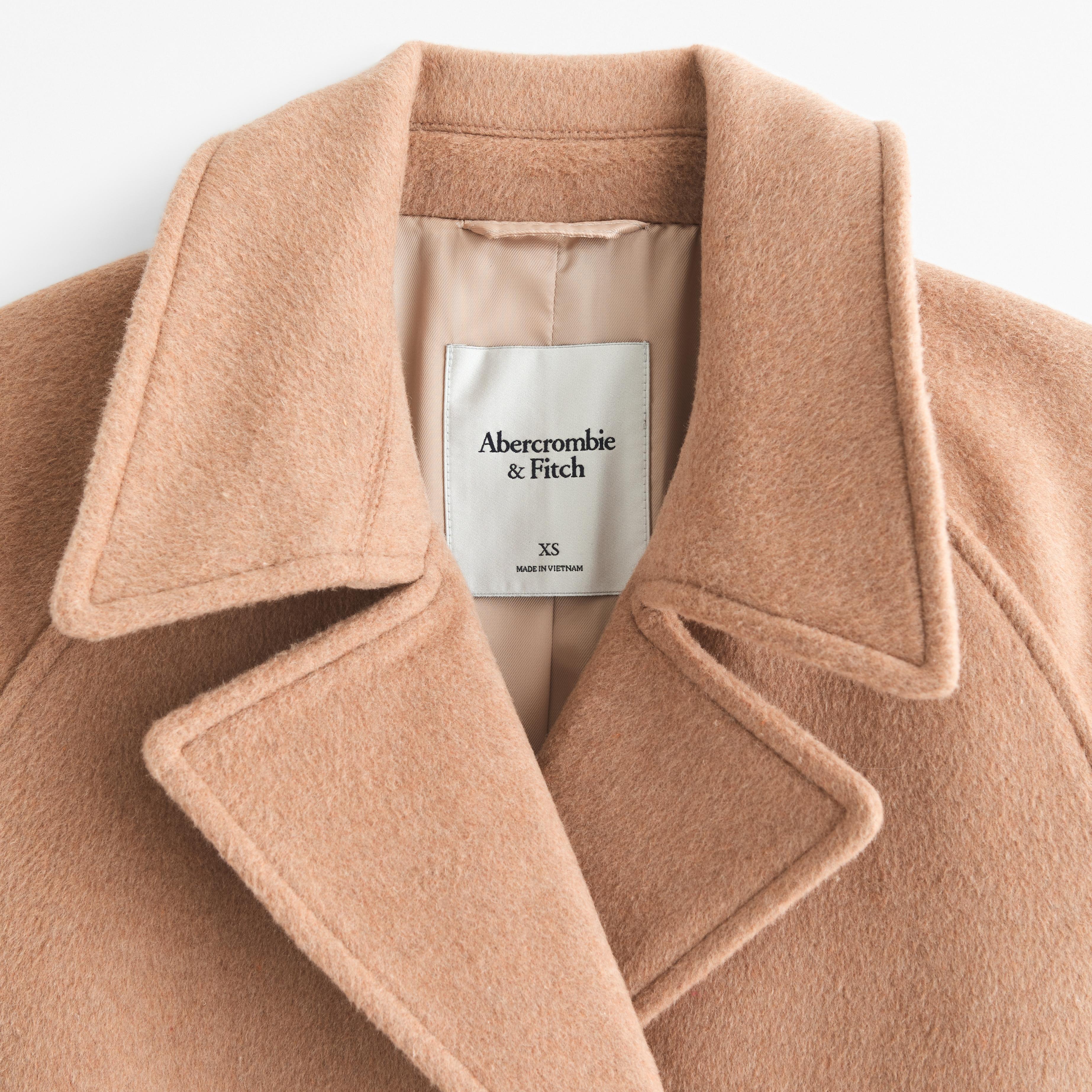 Wool-Blend Trench Coat Product Image