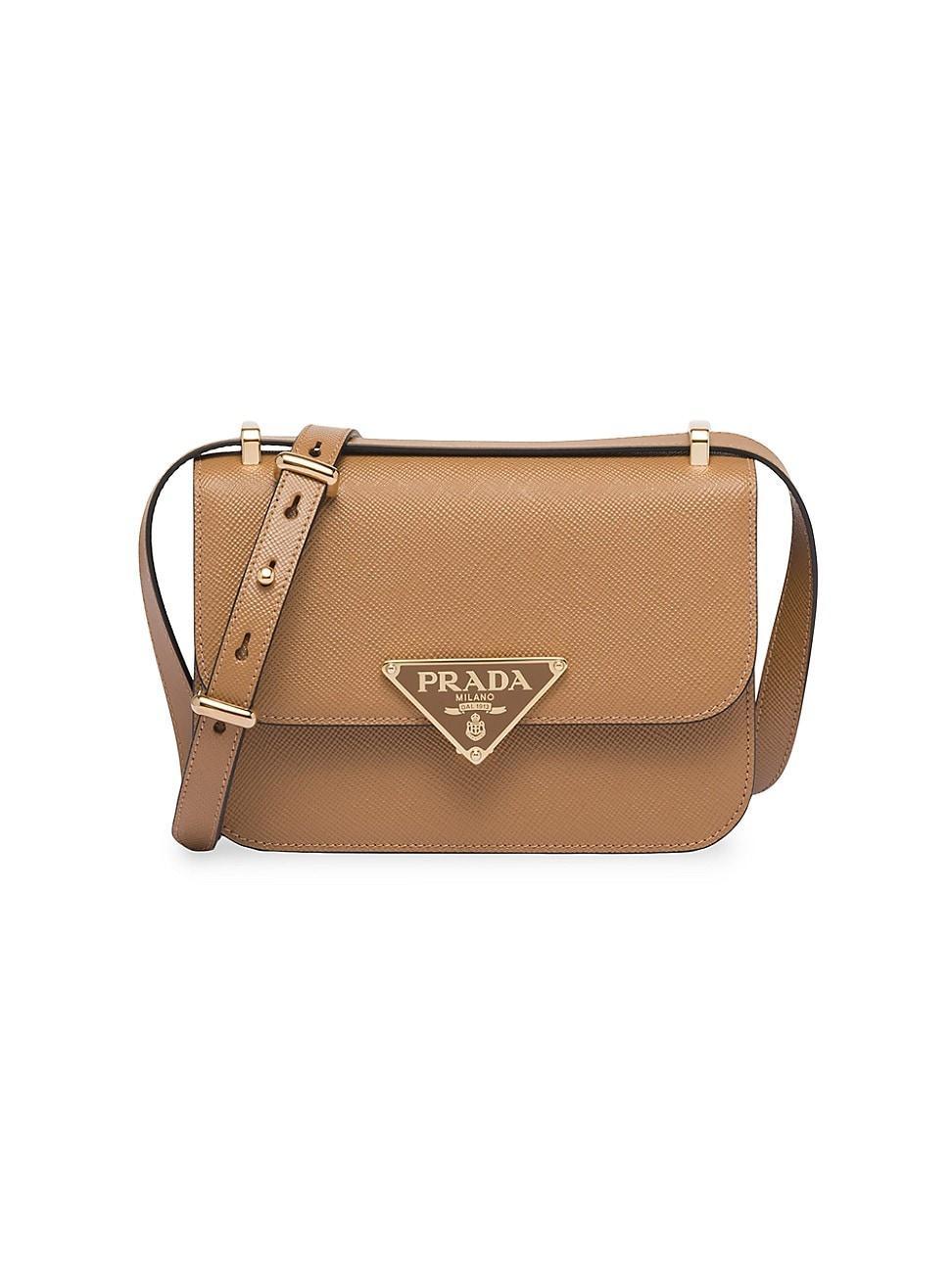 Womens Prada Emblme Saffiano Shoulder Bag Product Image