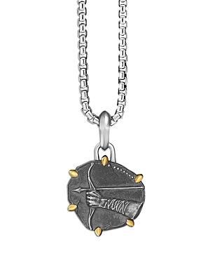 David Yurman Sterling Silver & 18K Yellow Gold Zodiac Sagittarius Amulet Enhancer Product Image