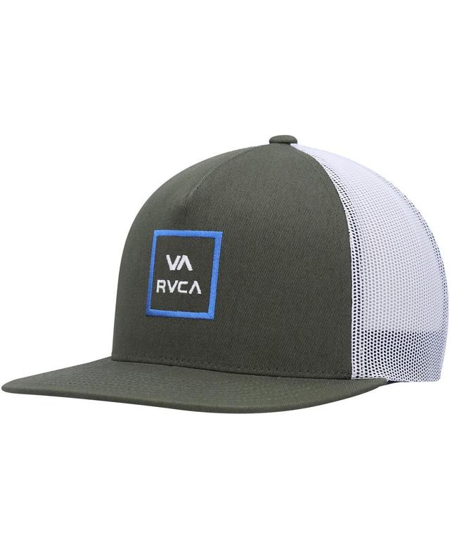 Mens RVCA  Olive VA All the Way Trucker Snapback Hat Product Image