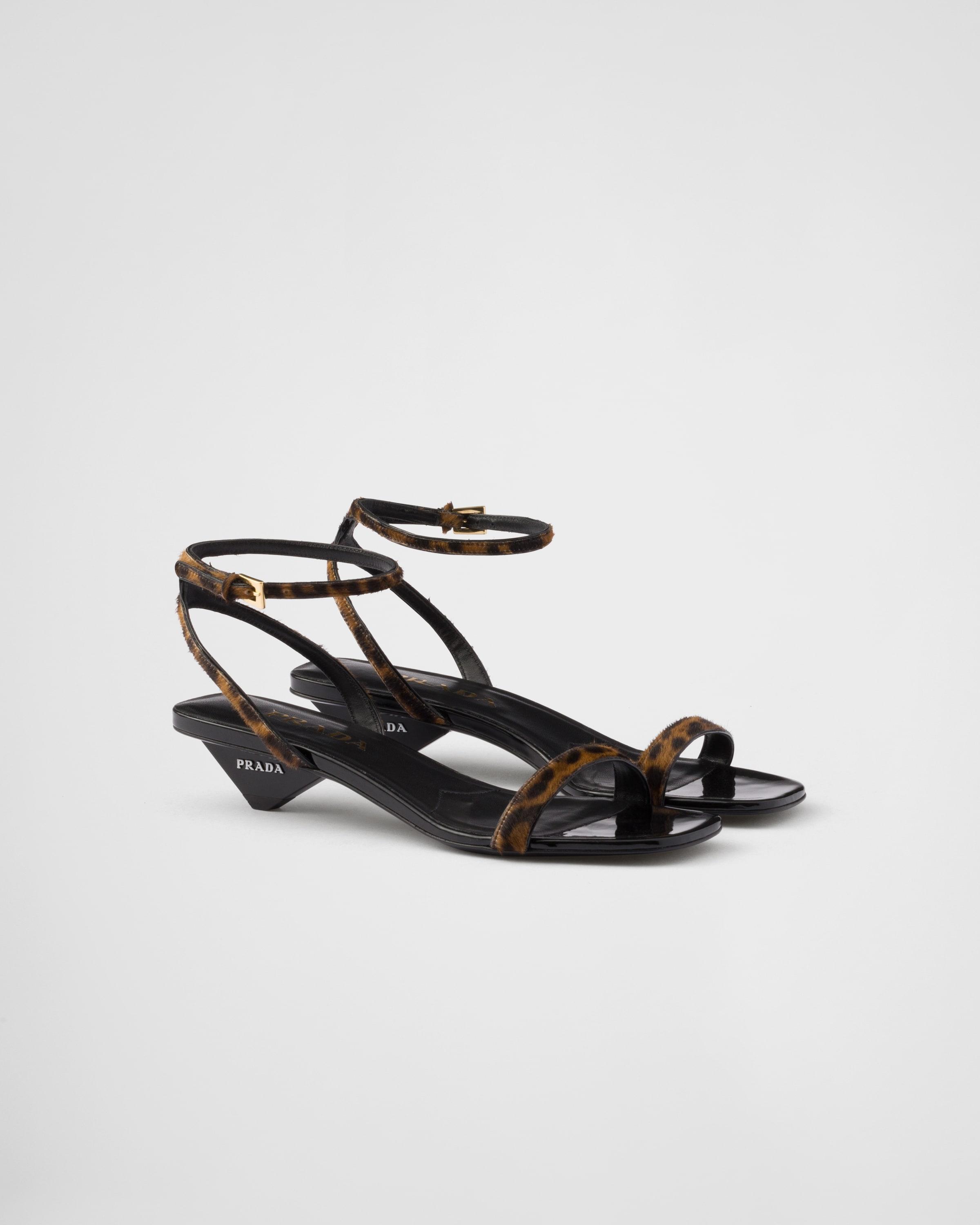 Printed leather sandals Product Image