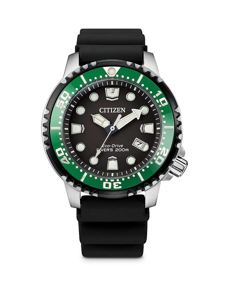 Men's Citizen Eco-DriveÂ® Promaster Diver Strap Watch with Black Dial (Model: Bn0155-08E) Product Image