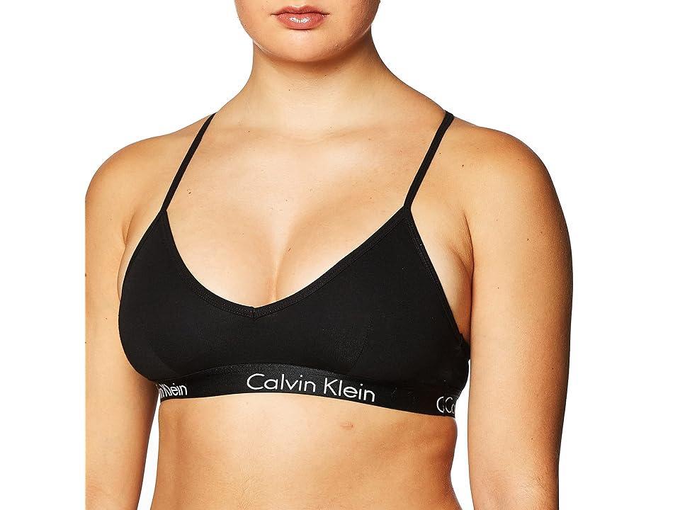 Calvin Klein Women's Motive Cotton Lightly Lined Bralette Women's Bra Product Image