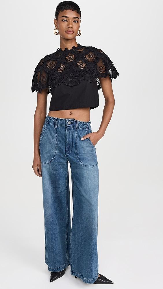 Sea Drea Embroidery Top | Shopbop Product Image