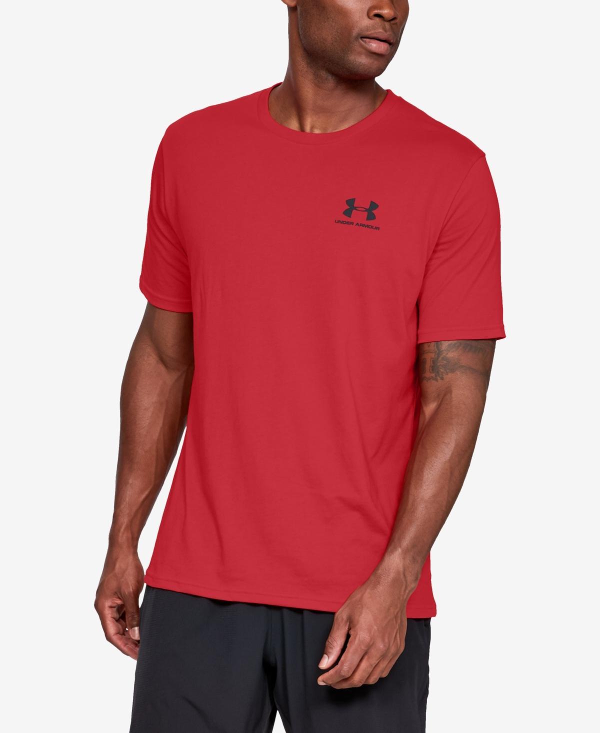 Under Armour Mens Sportstyle Left Chest Short Sleeve T-Shirt - Court Green Product Image