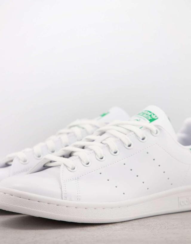 adidas Originals Stan Smith in White & Green - White. Size 9.5 (also in 12, 6, 8.5, Mens 9 / Womens 10, Mens 9.5 / Womens 10.5). Product Image