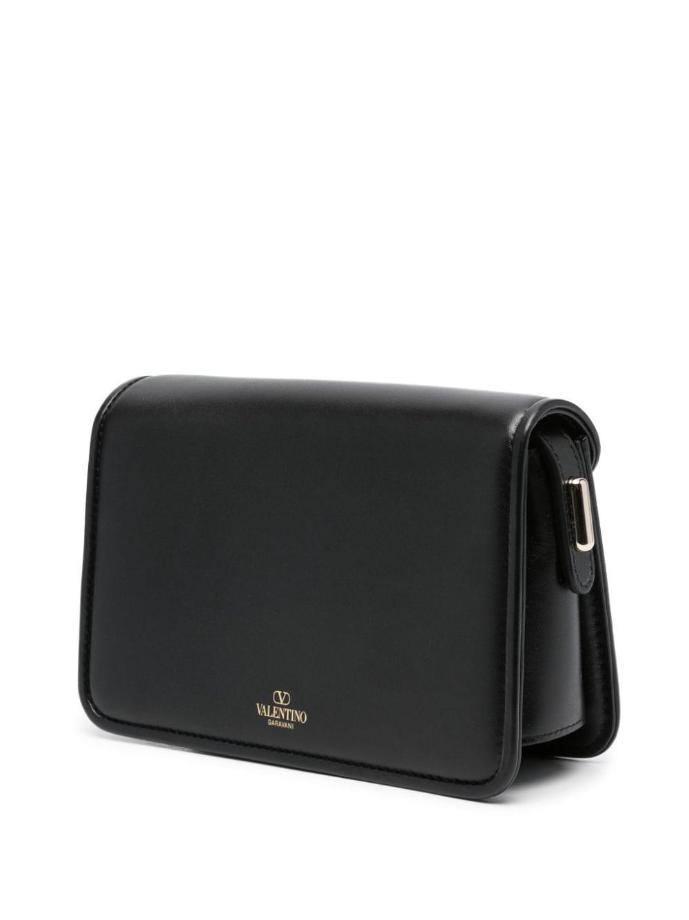 VALENTINO GARAVANI Small Letter Bag Shoulder Bag In Black Product Image