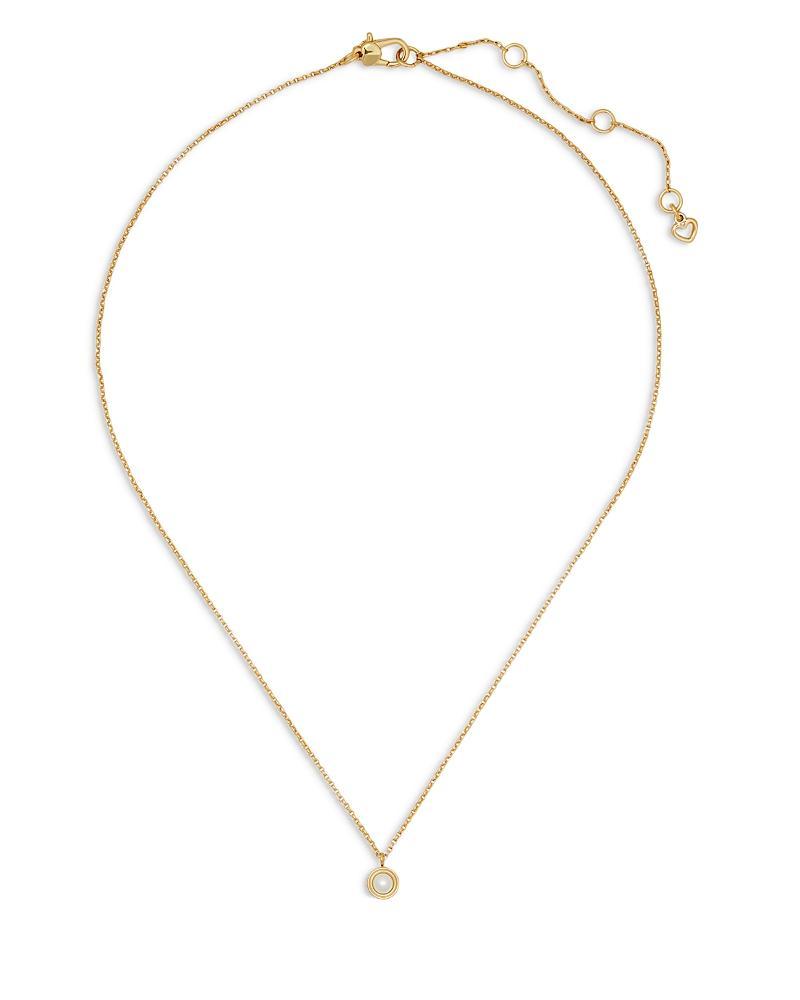 kate spade new york Set in Stone Mini Pendant Necklace, 16 Product Image