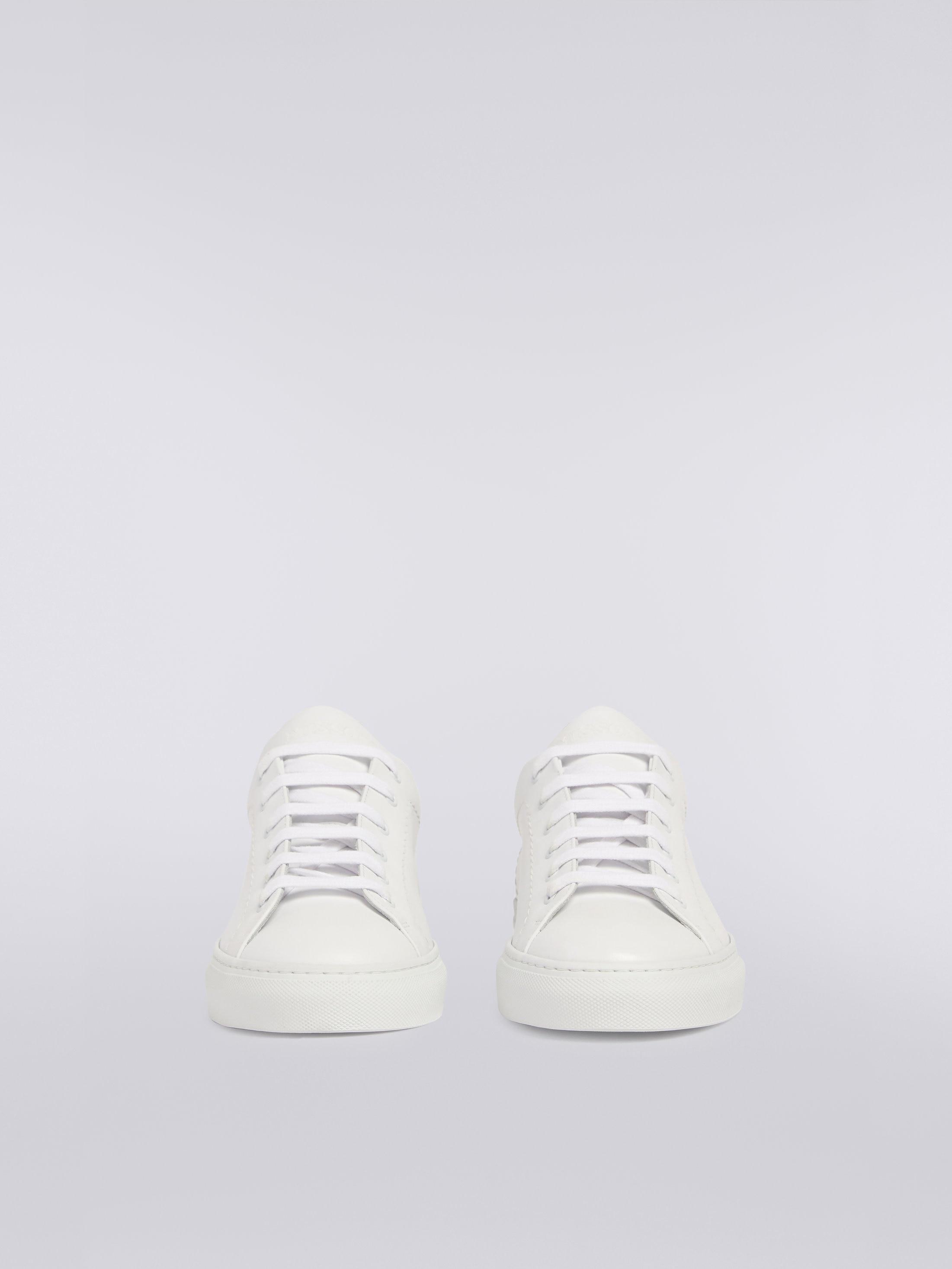 Leather trainers with slub insert Product Image