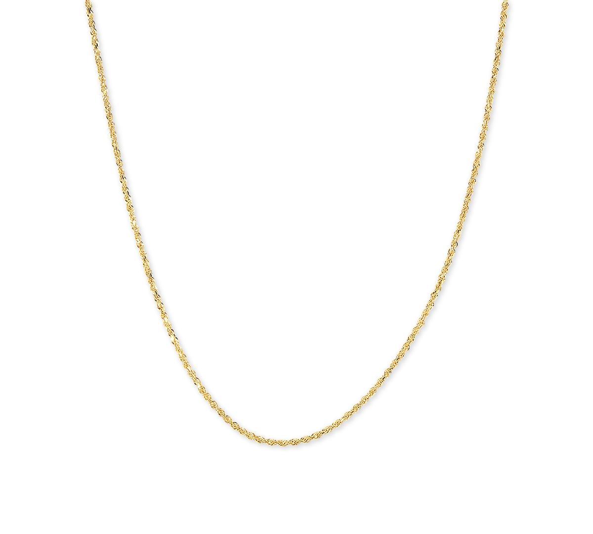 Glitter Rope 18 Chain Necklace (1-5/8mm) in 14k Gold Product Image