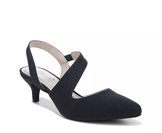 LifeStride Magnetic Womens Kitten Heel Pumps Lux Blue Product Image