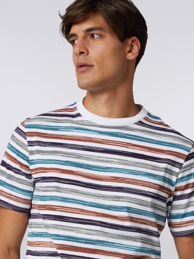 Slub cotton jersey crew-neck T-shirt Multicoloured | Missoni Product Image