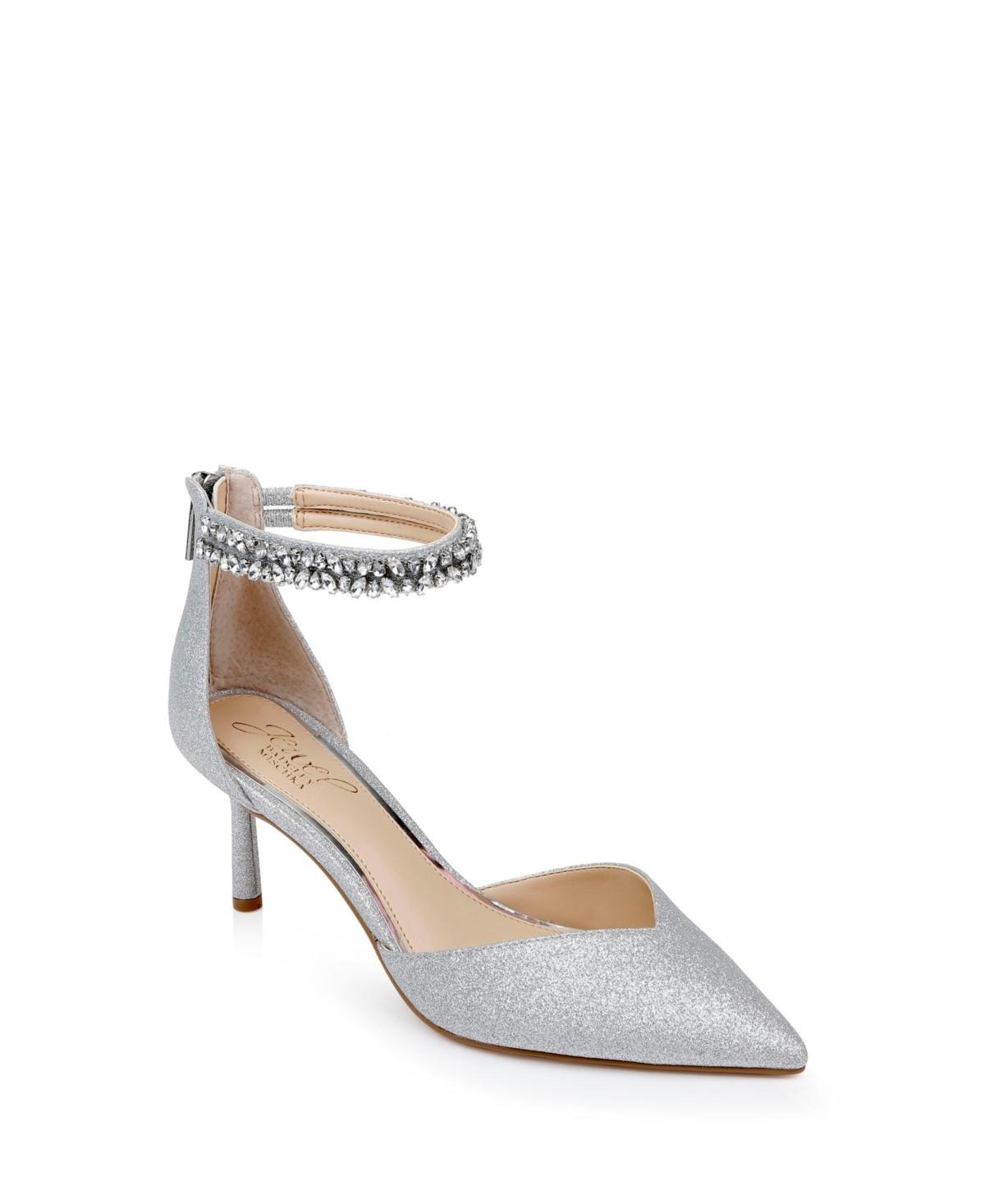 Jewel Badgley Mischka Maya Ankle Strap Pointed Toe Pump Product Image