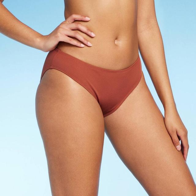 Womens Ribbed Hipster Bikini Bottom - Shade & Shore Product Image