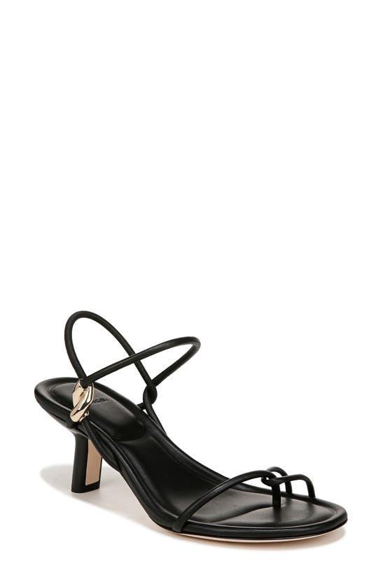 Jolie Leather Slingback Sandals In Black Product Image