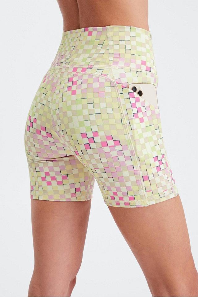 Fabletics Oasis High-Waisted 6 Short Womens Check Yourself Size XXL Product Image