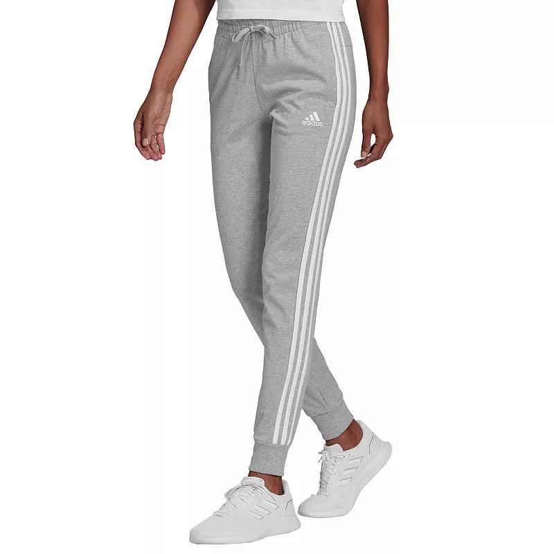 Adidas Womens Essentials 3-Stripes Single Jersey Jogger Pants Product Image