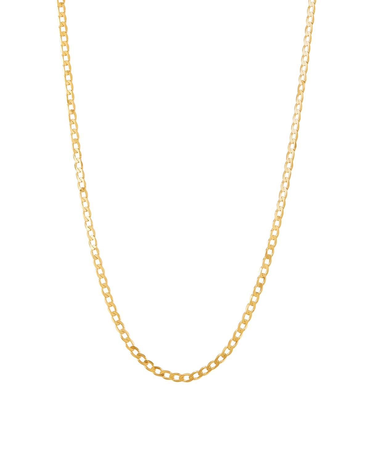 Everlasting Gold 10k Gold 1.85 mm Solid Curb Chain Necklace - 22 in., Womens Product Image