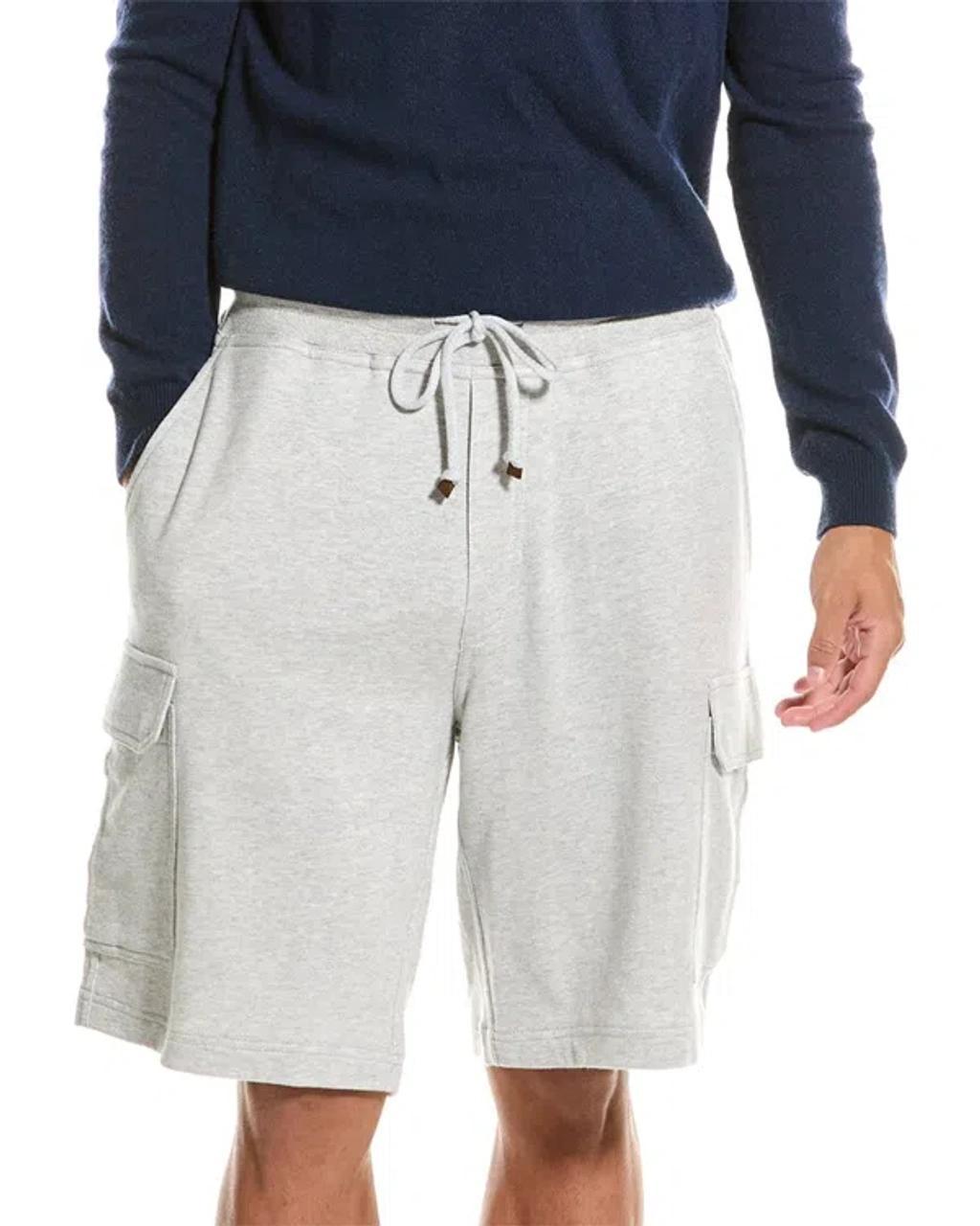 Linen-blend Bermuda Short In Gray Product Image