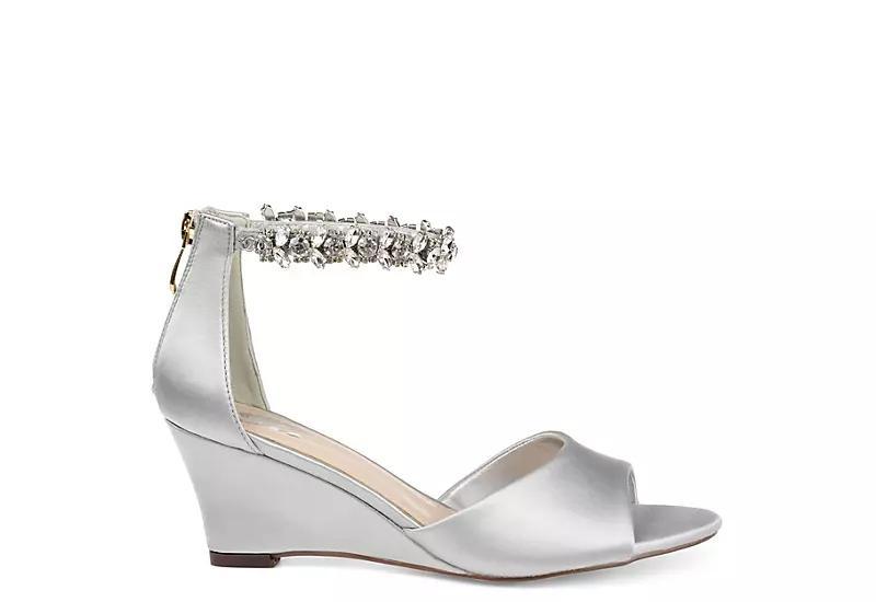 Journee Collection Connor Womens Dress Wedges White Product Image