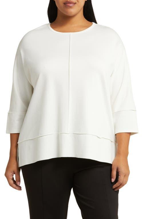 Jones New York Plus Size Serenity 34 Sleeve Front Seam Knit Tunic Product Image